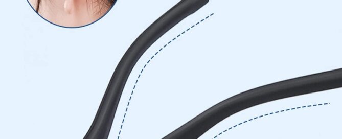 Glasses Silicone End Tips Anti-Slip Silicone Ear Sleeve Eyewear Tips for Metal Eyeglass Legs