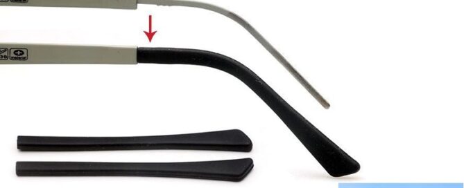 Glasses Silicone End Tips Anti-Slip Silicone Ear Sleeve Eyewear Tips for Metal Eyeglass Legs