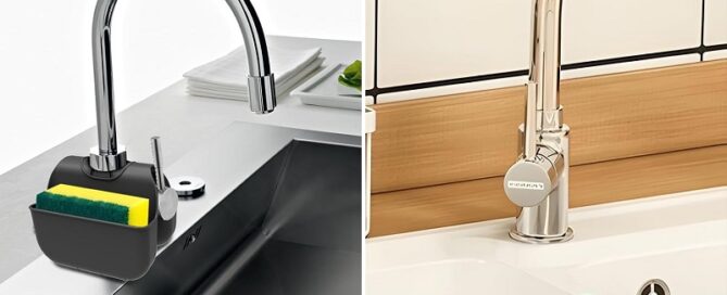 Moldable Rubber Holder for Kitchen Sink Silicone Sink Saddle Caddy Organizer Rack
