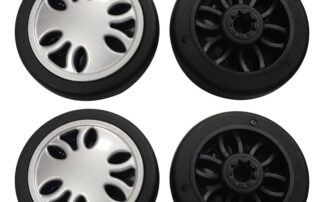 Rubber Wheel For Trolley Suitcase Luggage Travel Wheel Rubber Swivel Trolley Casters