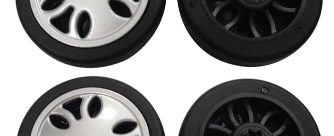 Rubber Wheel For Trolley Suitcase Luggage Travel Wheel Rubber Swivel Trolley Casters