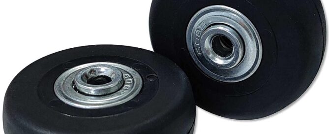 Rubber Wheel For Trolley Suitcase Luggage Travel Wheel Rubber Swivel Trolley Casters
