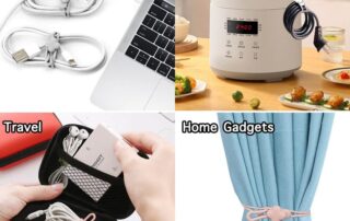 Silicone Cable Ties Cord Organizer Travel Rubber Reusable Twist Straps for Phone USB