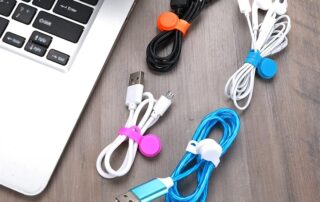 Silicone Magnetic Cable Ties Cable Phone Cord Organizer Reusable Magnetic Cord Ties