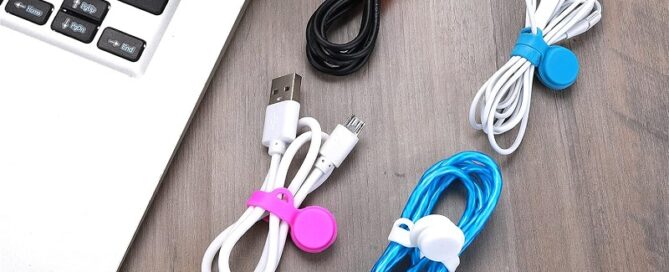 Silicone Magnetic Cable Ties Cable Phone Cord Organizer Reusable Magnetic Cord Ties