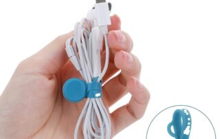 Silicone Magnetic Cable Ties Cable Phone Cord Organizer Reusable Magnetic Cord Ties