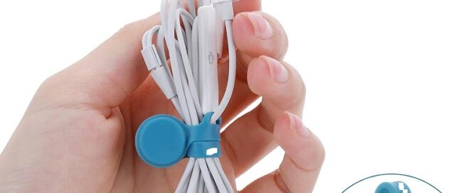 Silicone Magnetic Cable Ties Cable Phone Cord Organizer Reusable Magnetic Cord Ties