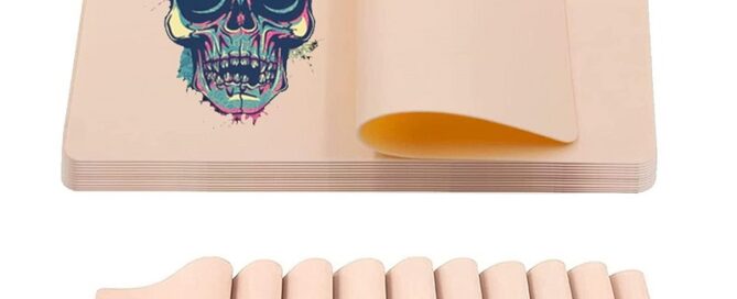 Tattoo Fake Skin Practice Double Side Rubber Pads Microblading Practice Skin for Tattoo