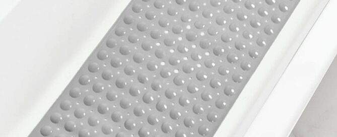 Bathtub and Shower Silicone Mats Extra Long Non-Slip Bath Silicone Mat