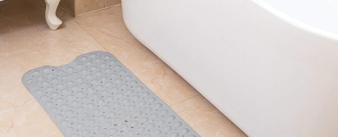 Bathtub and Shower Silicone Mats Extra Long Non-Slip Bath Silicone Mat