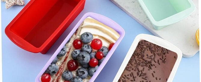 Fondant Rubber Paste Molds Silicone Cake Rectangle Trays For Baking Easy To Release Mold