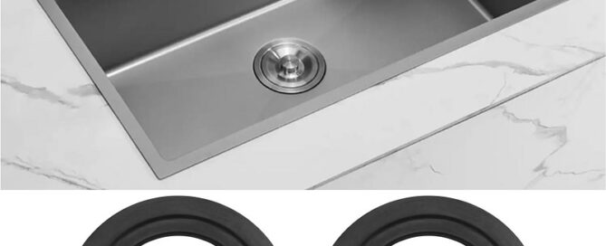 Kitchen Sink Stopper Gasket Kitchen Strainer Basket Plug NBR Rubber Sealing Gasket