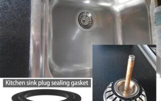 Kitchen Sink Stopper Gasket Kitchen Strainer Basket Plug NBR Rubber Sealing Gasket