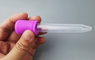 Liquid Droppers with a Clean Brush Silicone and Plastic Pipettes Transfer Eyedropper