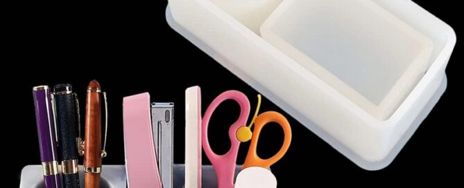 Pen Holder Silicone Glue Brush Organizer Silicone Mold for Makeup Brush Storage Pens