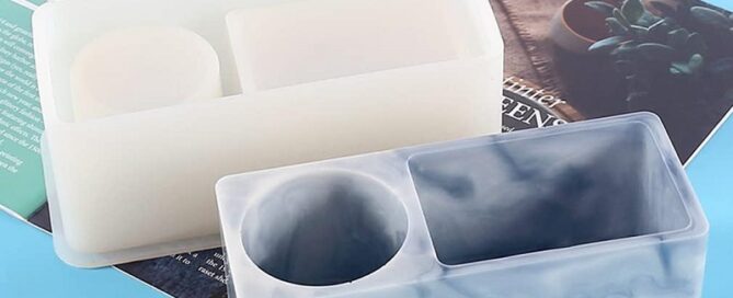 Pen Holder Silicone Glue Brush Organizer Silicone Mold for Makeup Brush Storage Pens