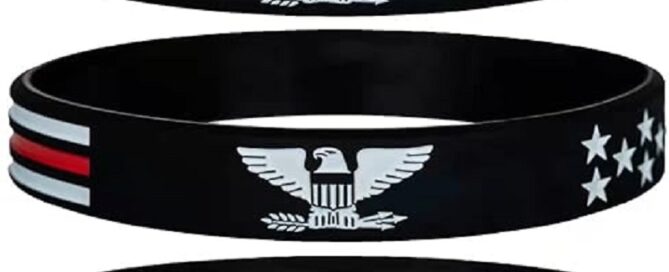 Rubber United Silicone Bracelets with American Power Eagle Motivational Rubber Wristbands Gifts