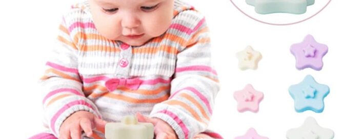 Silicone Baby Stacking Toys Silicone Stacking Rings Teething Toy Soft Building Blocks
