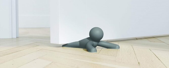 Silicone Buddy Door Stop Flexible Door Stopper Rubber Bush Protects Your Floors