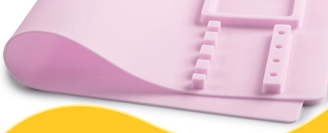 Silicone Glue Brush Painting Mat Silicone Craft Paint Brush Mat Artist for Kids Gift
