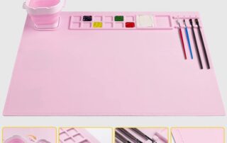 Silicone Glue Brush Painting Mat Silicone Craft Paint Brush Mat Artist for Kids Gift