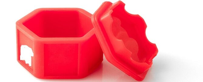 Silicone Glue Pod with Sealable Lid Silicone Glue Brush Holder Silicone Glue container