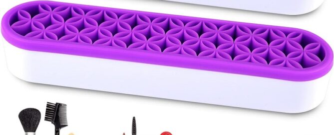 Silicone Makeup Brush Holder Multifunctional Desktop Organizers Make Up Brush Storage