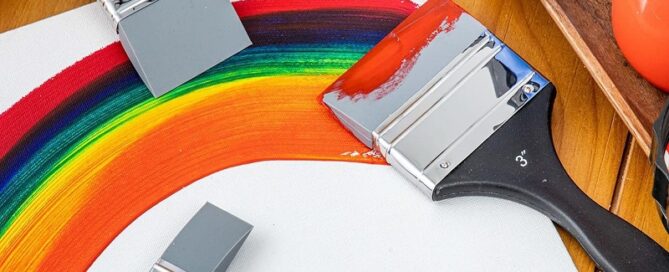 Silicone Paint Brush Silicone Brushes for Resin Flat Silicone Water-Based Painting Tool