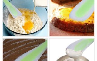 Silicone Trowel Scraper Silicone Spatula Scraper Spoon Double-Headed Dual-Purpose for Baking