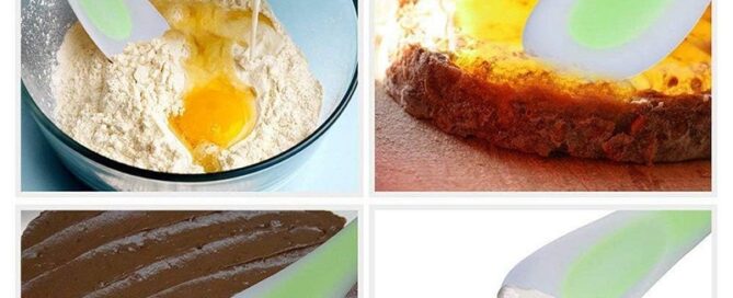 Silicone Trowel Scraper Silicone Spatula Scraper Spoon Double-Headed Dual-Purpose for Baking