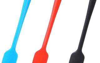 Long Handle Silicone Jar Scraper Jam Spreader Rubber Spatula Non-Stick Silicone Spreader Tool