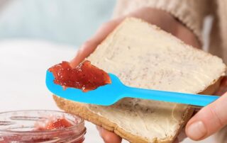 Long Handle Silicone Jar Scraper Jam Spreader Rubber Spatula Non-Stick Silicone Spreader Tool