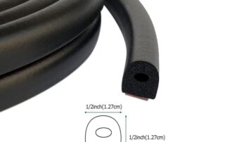 Rubber Gasket For Aluminium Windows D Shape EPDM Foam Rubber Seal with Tape