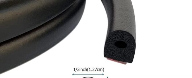 Rubber Gasket For Aluminium Windows D Shape EPDM Foam Rubber Seal with Tape
