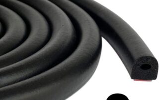 Rubber Gasket For Aluminium Windows D Shape EPDM Foam Rubber Seal with Tape