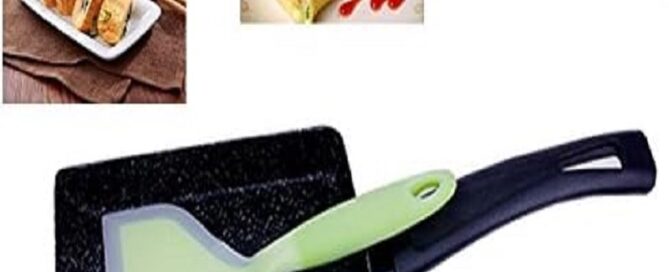 Silicone Wrapped Plastic Fish Spatula Pancakes Shovel Non-Stick Heat-Resistant Silicone Spreader Tool