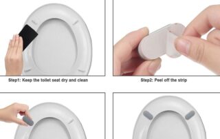 Adhesive Rubber Bumper Strip Universal Toilet Seat Bumpers Adhesive Rubber Bumpers Pads