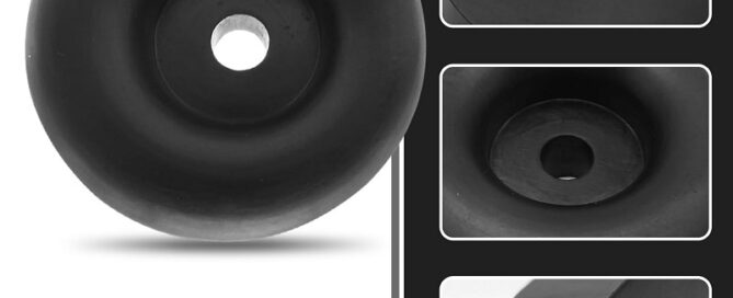 Bonnet Rubber Car Bumper Heavy Duty Trailer Ramp Door Bumper Round Rubber Crash Pad