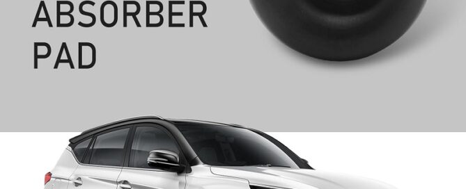 Bonnet Rubber Car Bumper Heavy Duty Trailer Ramp Door Bumper Round Rubber Crash Pad