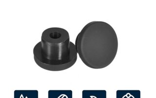 Rubber Plug Socket Black Plug Holes Waterproof Button Plug Rubber Hole Plugs