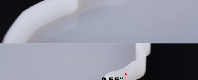13 inches Silicone Resin Tray Mold Agate Silicone Tray Mold Epoxy Resin Casting Molds for Making