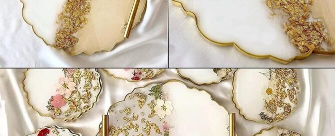 13 inches Silicone Resin Tray Mold Agate Silicone Tray Mold Epoxy Resin Casting Molds for Making