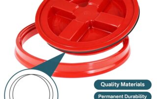 9" O-Rings Gasket Seals For Bucket Lid Molded Rubber Gaskets Buckets Pet Food Container Lid Seal