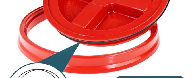 9" O-Rings Gasket Seals For Bucket Lid Molded Rubber Gaskets Buckets Pet Food Container Lid Seal