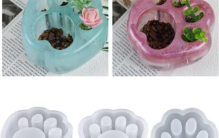 Cat Paw Vase Silicone Resin Mold Flower Pot Mold Epoxy Resin Casting Mold Making Flowers Holder