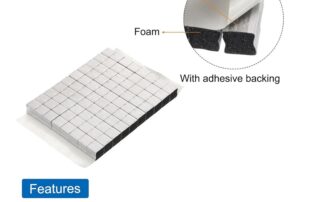 Conductive Foam Strip Covered in High-Shielding Fabric with Adhesive Backing Closed Cell Foam Gasket