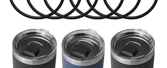 Cork Rubber Gasket Silicone Seals Lid Gaskets Compatible Insulated Stainless Steel Tumblers