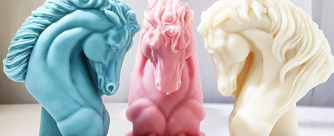 Horse Candle Mold Horse Head Mold Jewelry Resin Casting Mold Candle Making