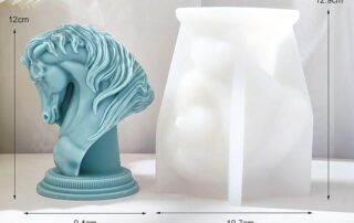 Horse Candle Mold Horse Head Mold Jewelry Resin Casting Mold Candle Making