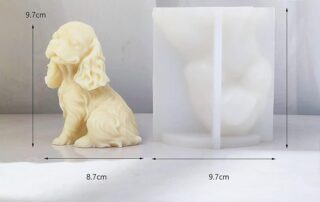 Labrador Dog Resin Mold Jewelry Resin Casting Mold Candle Making 3D Silicone Mold